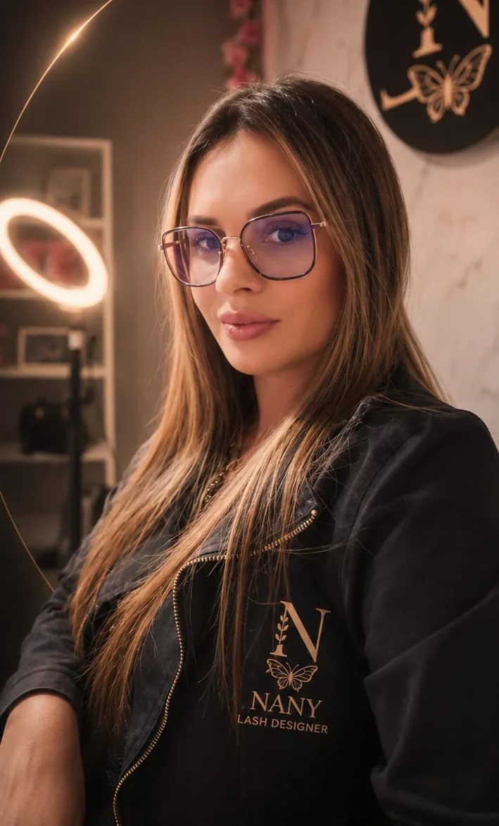 Elaine, a Nany, lash designer do Studio Nany Lash em Piraquara
